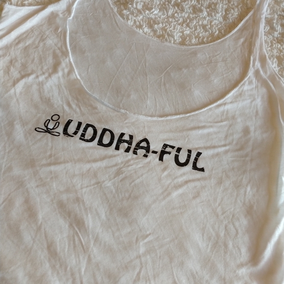 Semi sheer budda ful yoga tank, OS - Picture 1 of 8